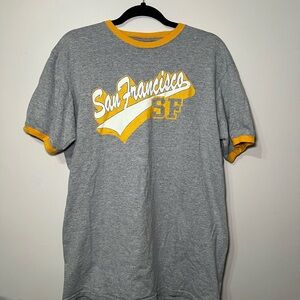 Gray and Yellow San Francisco T-Shirt